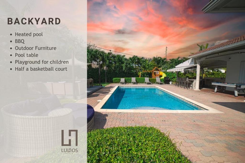 Miami 5Br Villa W Heated Pool, Games & Bbq L01 Cutler Bay Ngoại thất bức ảnh